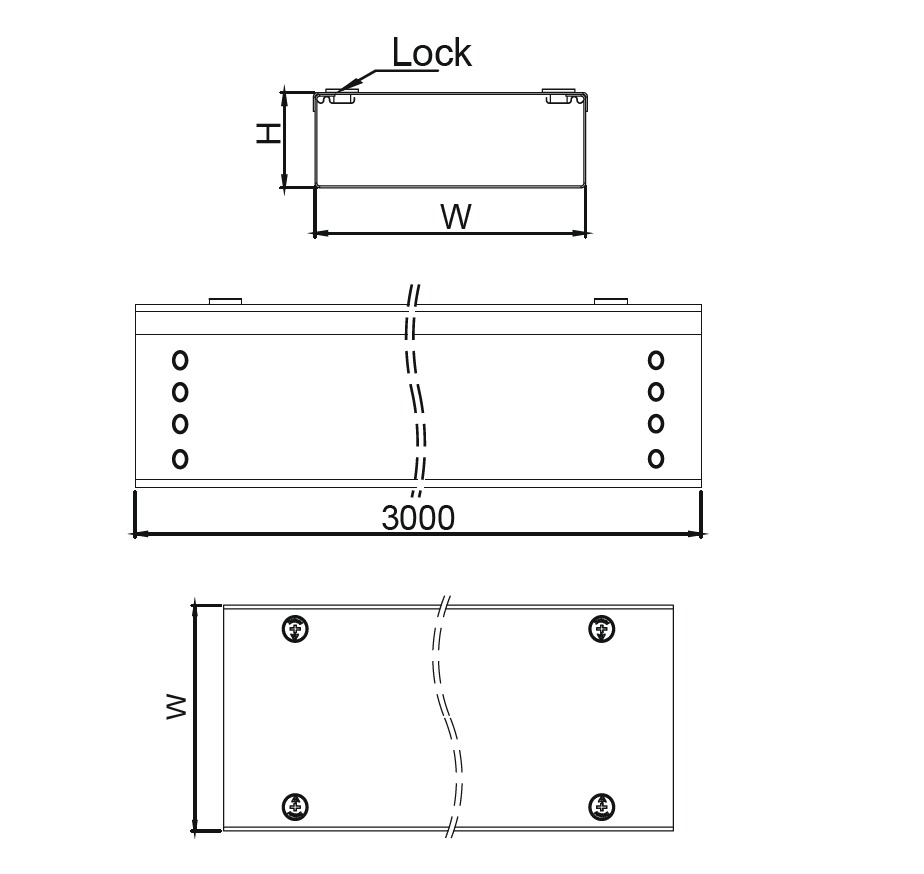 Tranking Kablo Kanalı W50mm H50mm T0,8mm L:3000 PG