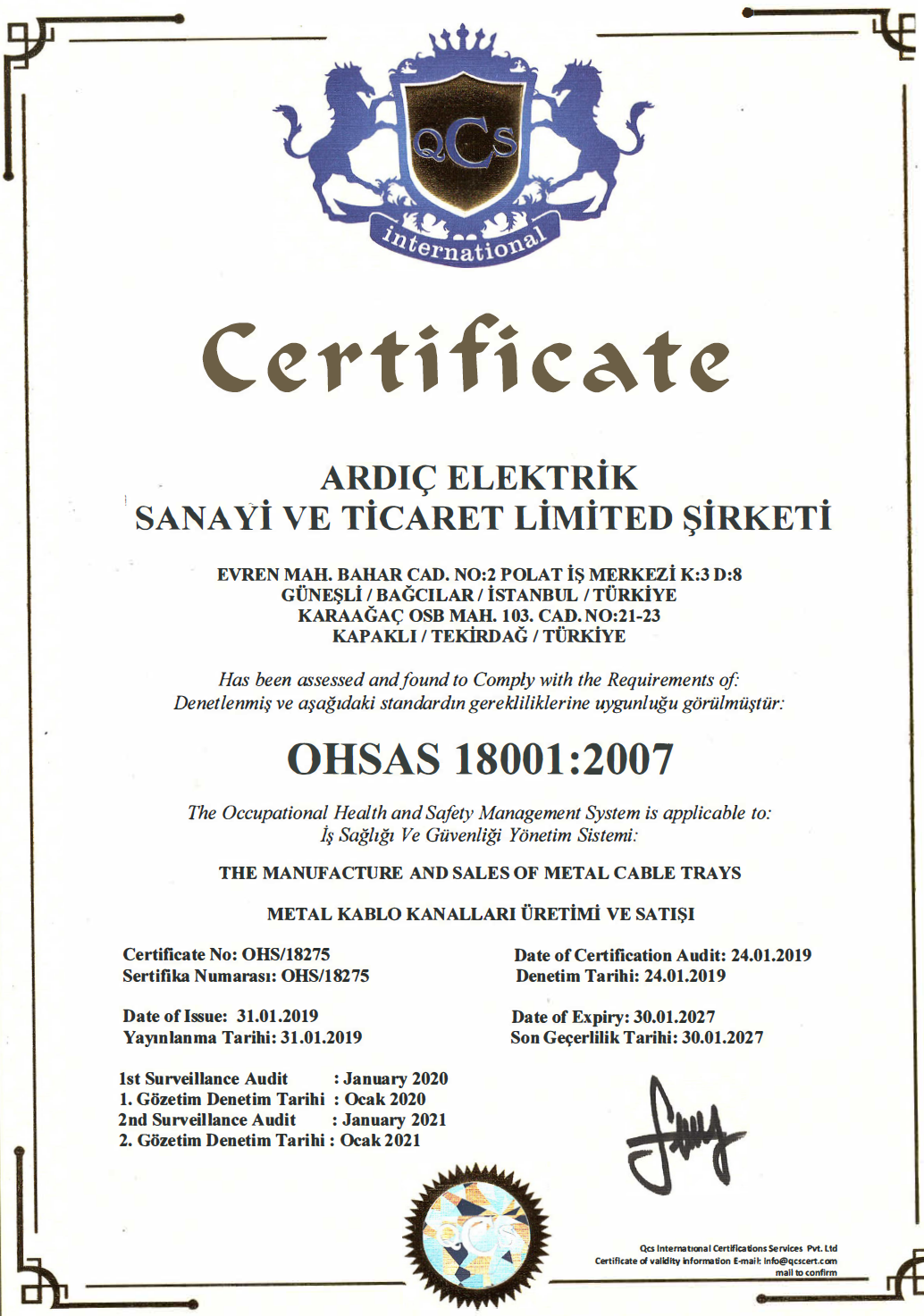 OHSAS 180001_2007